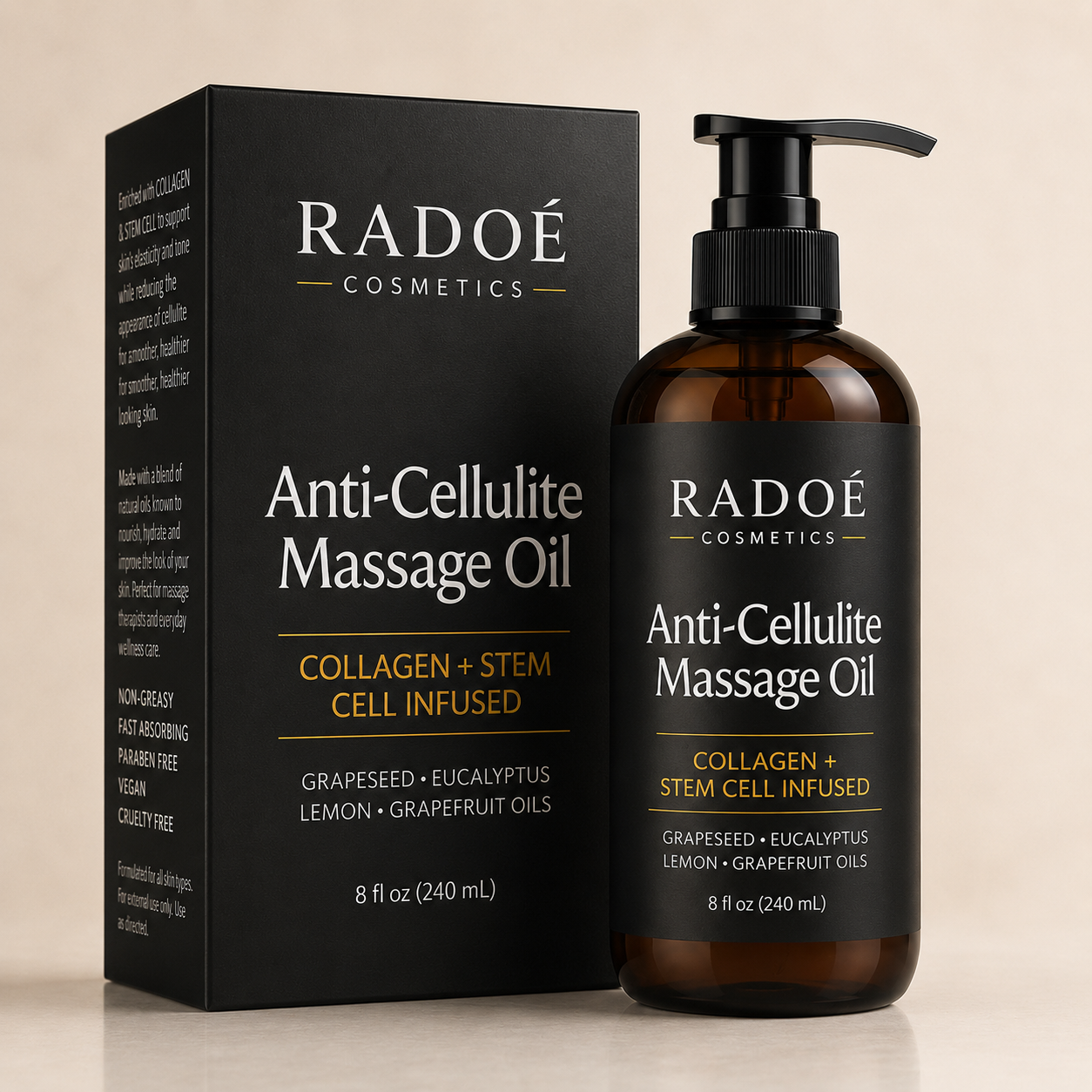 RADOÉ Anti-Cellulite Massage Oil | Smooth & Hydrate Skin